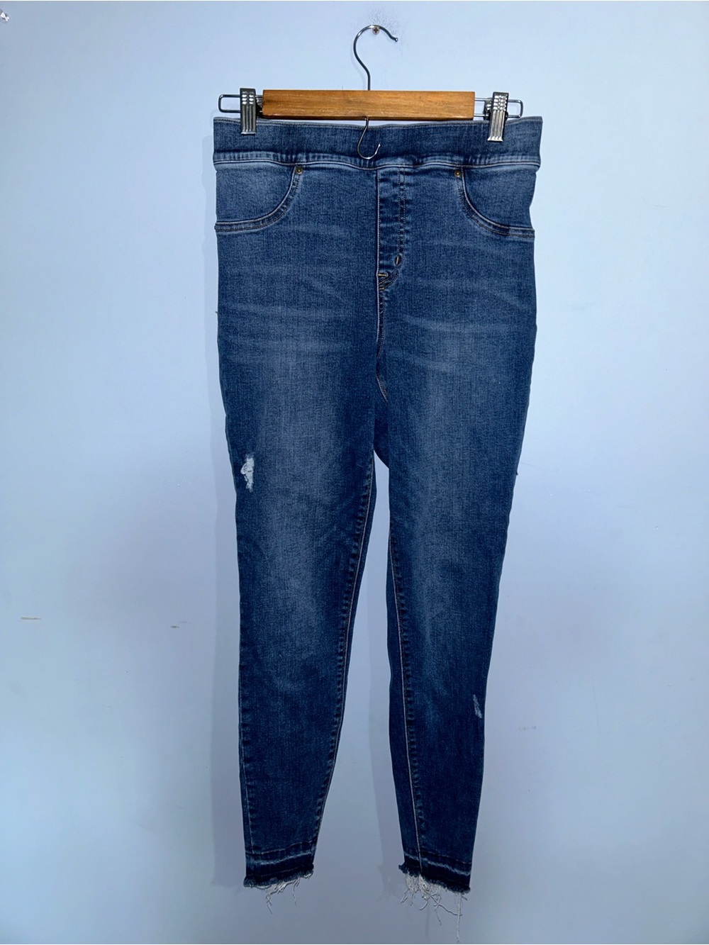 SPANX Indigo High-Rise Skinny Jeans